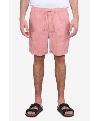 Men's 6 Inches Elastic Pull On Waistband Twill Cargo Shorts