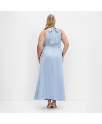 Plus Size Celina Halter Maxi Dress