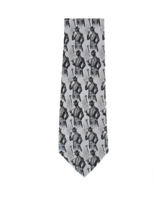 Big & Tall Ambrose Dapper Night Silk Novelty Necktie
