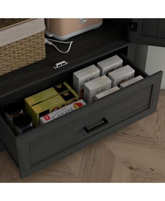 Spacious Kitchen Storage Cabinet with Shelves for Pantry and Kitchen Organization