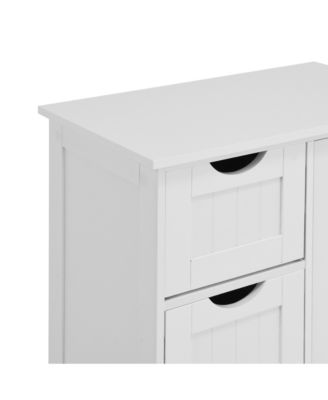 Bathroom Floor Cabinet with Adjustable Shelf and Drawers