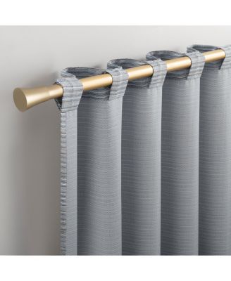 Lenora Space Dyed Textured Semi-Sheer Back Tab Curtain Panel