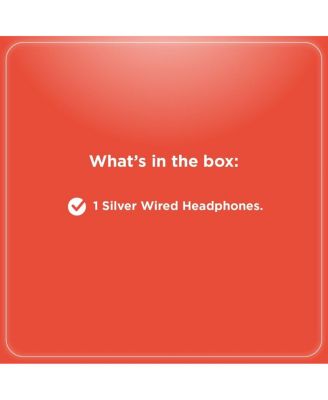 Bluetooth 5.4 Over The Head Headphones With On-Ear Controls and 400 MAH Rechargeable Battery 3304404 Silver