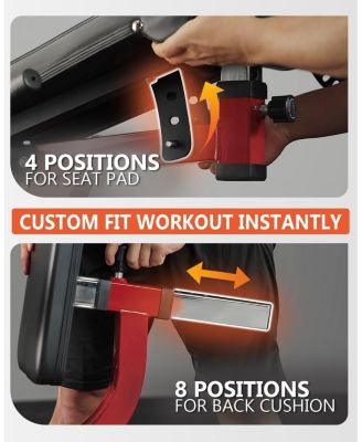 Leg Extension and Curl Machine, Lower Body Special Leg Machine, Adjustable Leg Exercise Bench with Plate Loaded, Leg Rotary Extension for Thigh, Home Gym Weight Machine