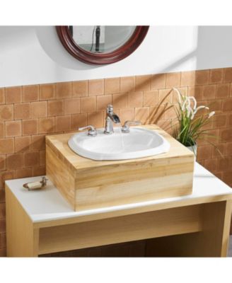 8-Inch Waterfall Widespread 2-Handle Bathroom Faucet with Drain Assembly