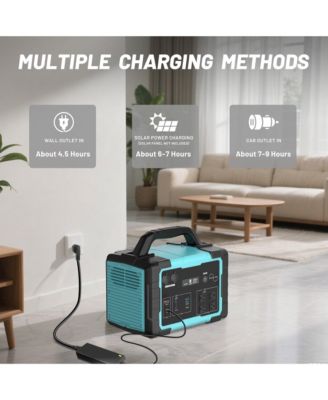 1000W Portable Power Station, 1024Wh Solar Generator with AC Outlet & LED Light