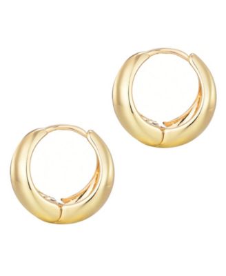 Gold Plated Purse Hoop Earrings