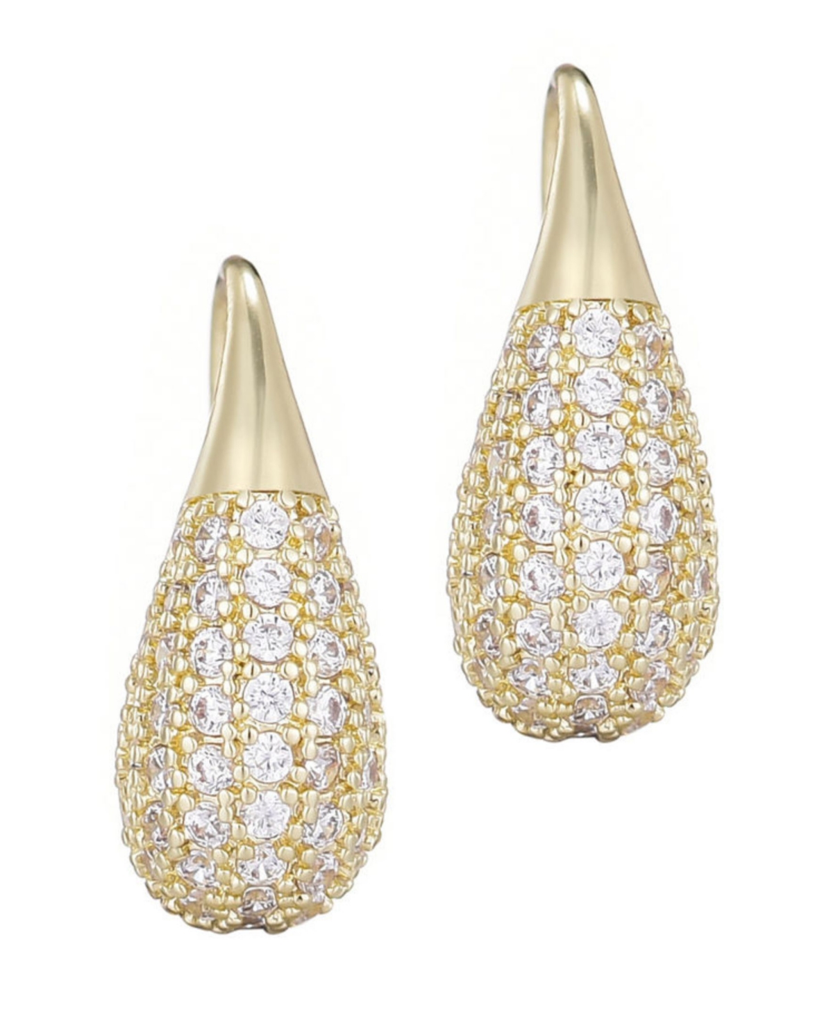 Adornia Gold Cubic Zirconia Teardop Wire Earrings In Gold