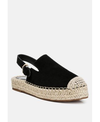 Affie Genuine Suede Slingback Strap Espadrilles Women