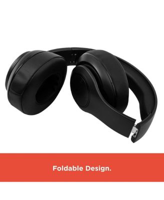 Bluetooth 5.4 Over The Head Headphones With On-Ear Controls and 400 MAH Rechargeable Battery 3304403 Black