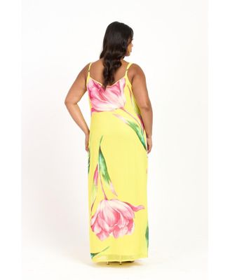 Women's Statement Floral Strappy Maxi Dress