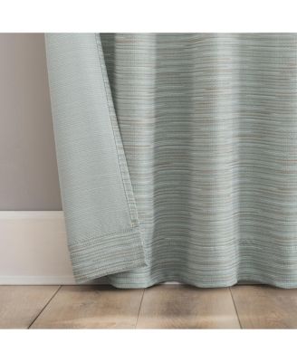 Lenora Space Dyed Textured Semi-Sheer Back Tab Curtain Panel