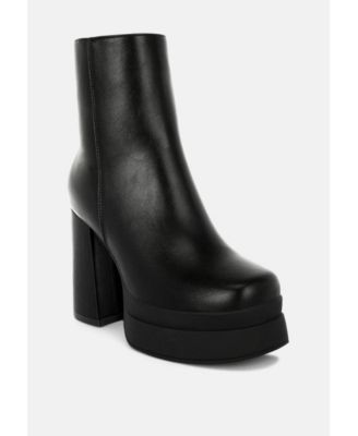 Womens Baltese Zip-Up Chunky Boots