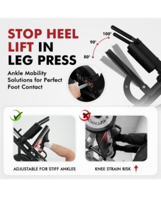 Leg Press Hack Squat Machine Combo, Leg Press Machines for Home Gym with Linear Bearing, Hack Squat Machine with Rear and Front Band Pegs, Leg Machine for Full Range Leg Training