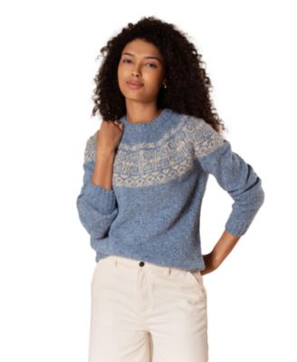 Women's Donegal Fair Isle Yoke Sweater