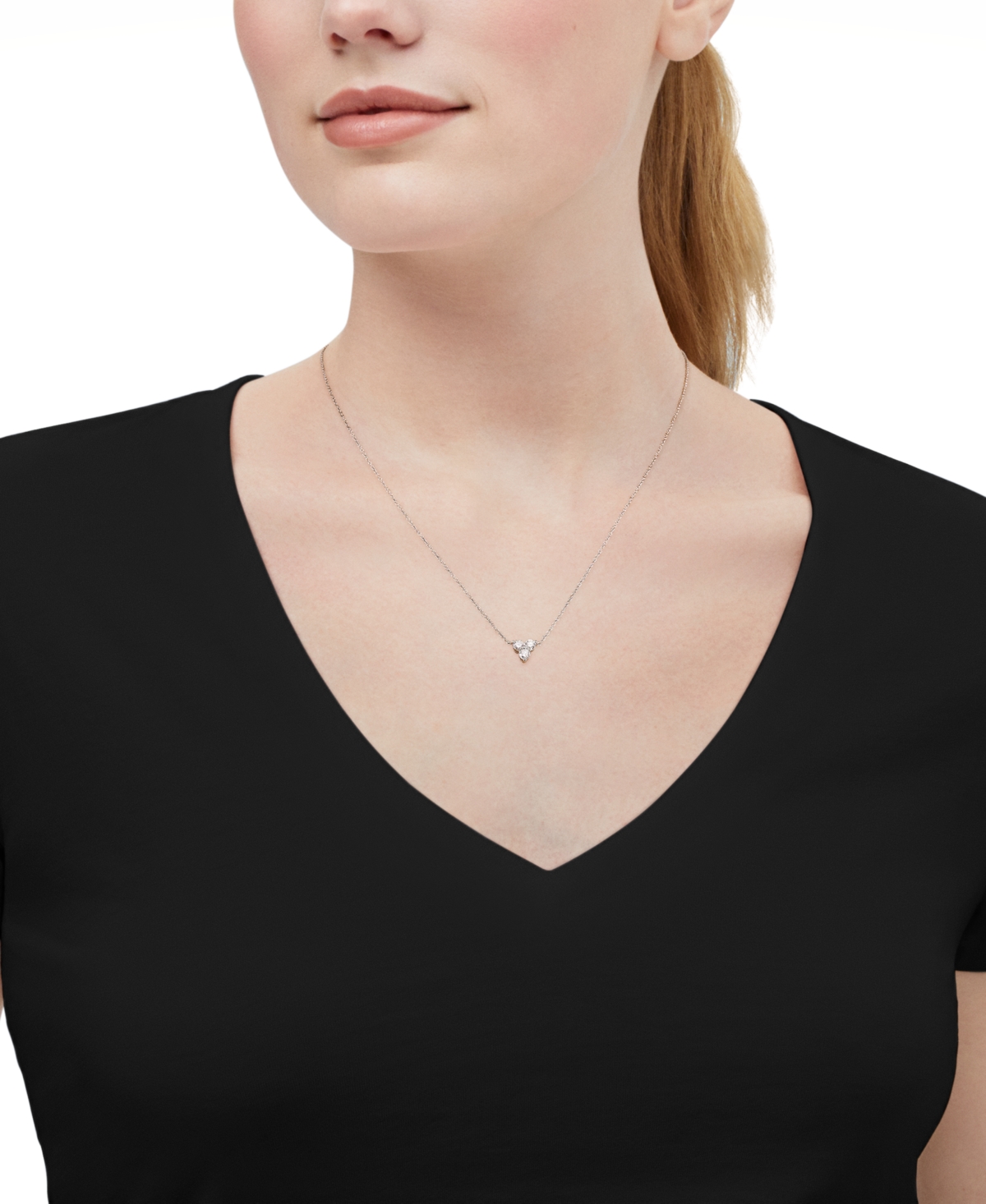 Macy's Diamond Necklace (1/2 ct. t.w.) in 10k White Gold