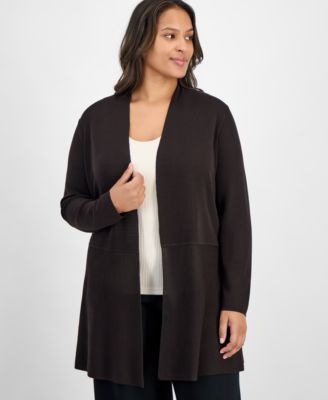Plus Size Monteray Open-Front Cardigan