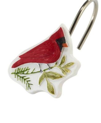 Holiday Cheer Resin Shower Hooks, Set of 12