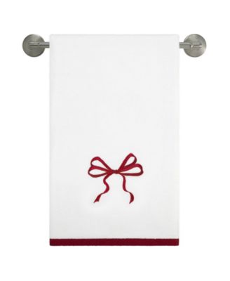 Christmas Bows Cotton Bath Towel Set, 52" x 27"