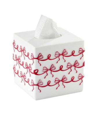 Christmas Bows Resin Tissue Cover