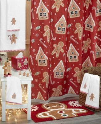 Gingerbread Man Cotton 2-Pc. Fingertip Towel Set, 18" x 11"