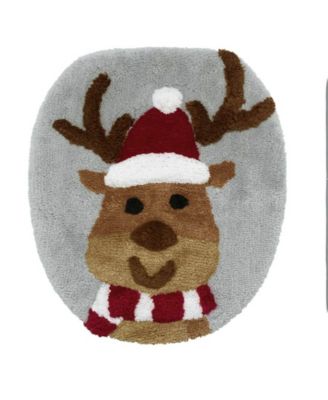 Holiday Reindeer 3-Pc. Polyester Bath Rug Set