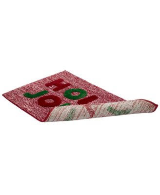 Holly Jolly Polyester Bath Rug, 20" x 32"