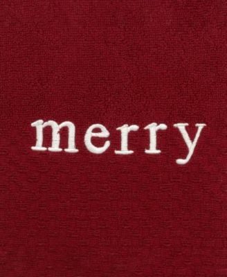 Merry Cotton 2-Pc. Hand Towel Set, 28" x 16