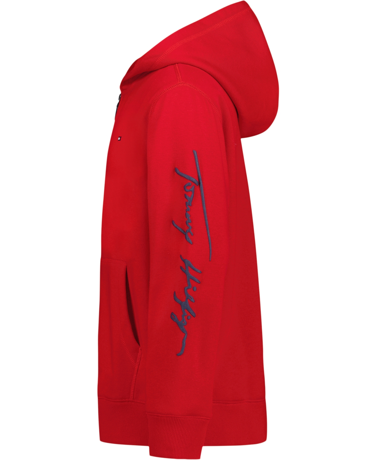 Tommy Hilfiger Boys 8-20 Signature Full Zip Hoodie In Red