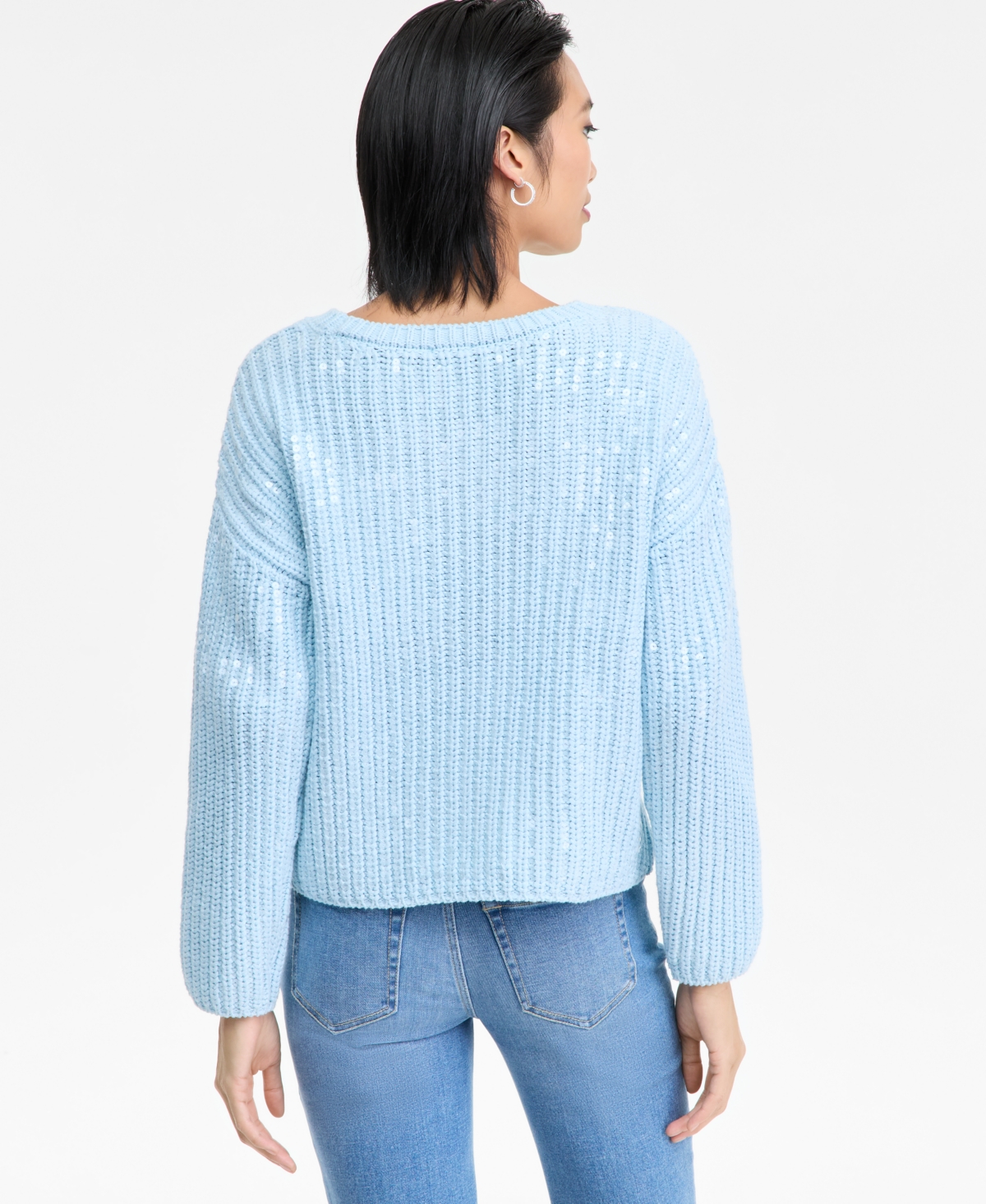 I.n.c. International Concepts Women's Bold Sequin Sweater, Macy's Exclusive