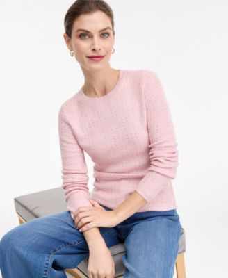 Women's Rhinestone Rib Sweater