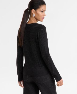Women's Rhinestone Embellished Sweater, Macy's Exclusive
