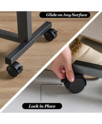 Height Adjustable Lap Desk with Wheels