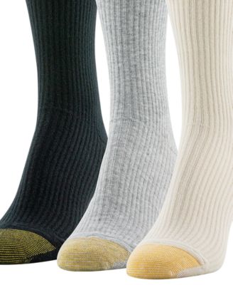 Women's 3-Pack Sparkle Lettuce Edge Midi Crew Socks