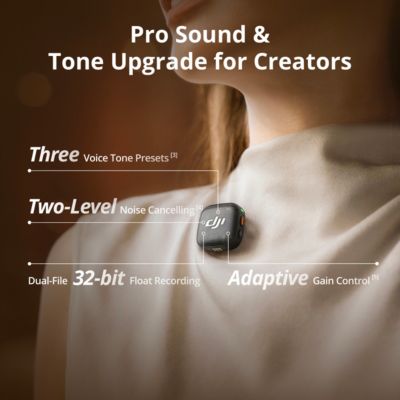 Mic 3 2-Person Advanced Mini 2.4GHz Wireless Microphone System with Charging Case