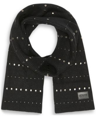 Women's 2-Piece Studded Beanie and Scarf Set