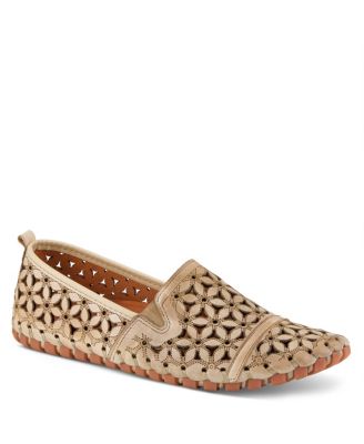 Flowerflow Women's Loafer Slip-On with Knit Upper