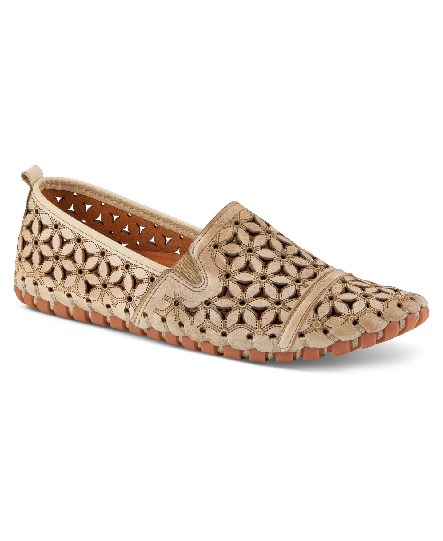 Женские туфли Spring Step Flowerflow Loafer Slip-On with Knit Upper, цвет: Бежевый — фото 1