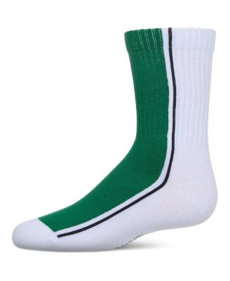 Big Girls Color Block Stripe Crew Socks