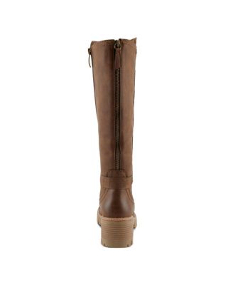 Lexis Water-Resistant Tall Shaft Boot with Adjustable Calf and Shock-Absorbing Sole