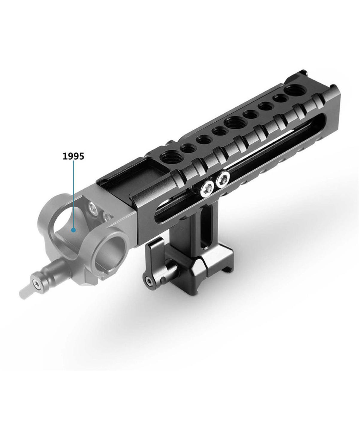SmallRig Camera and Camcorder Action Stabilizing Nato Handle - With SmallRig Quick Release Safety Rail, 4cm