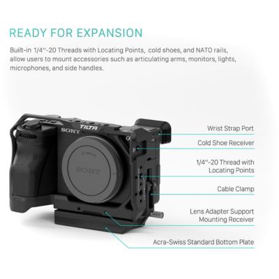 Full Camera Cage Lightweight Kit for Sony a6700, Titanium Gray