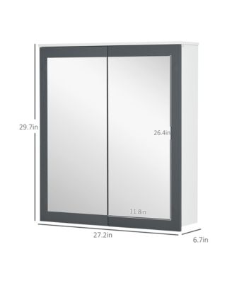 Modern Bathroom Cabinet with Mirror and Ample Storage for Toiletries