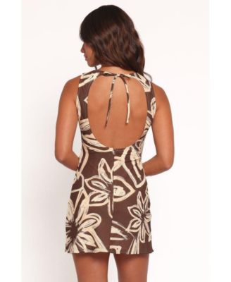 Women's Xara Mini Dress - Chocolate Floral