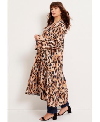 Women's June + Vie Reversible Printed Duster