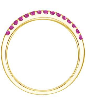 Gemstone and Diamond Ring (1/4 ct. t.w.) in 14K Gold (also in 14K White Gold)