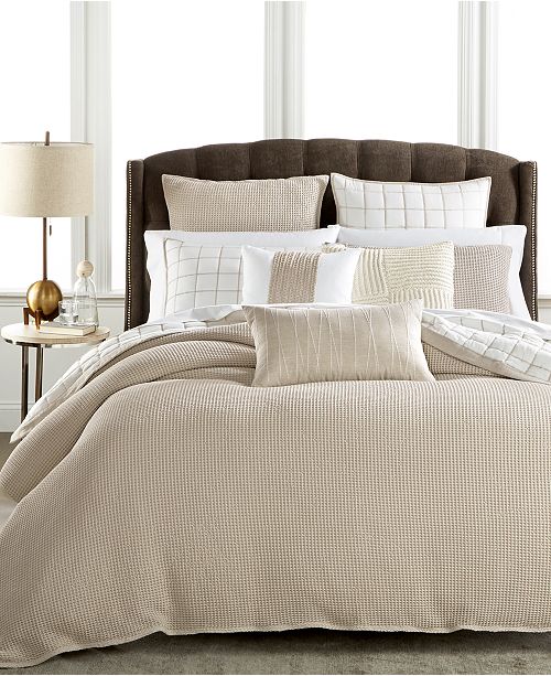 Hotel Collection Waffle Weave Bedding Collection, Created for Macy&#39;s & Reviews - Bedding ...