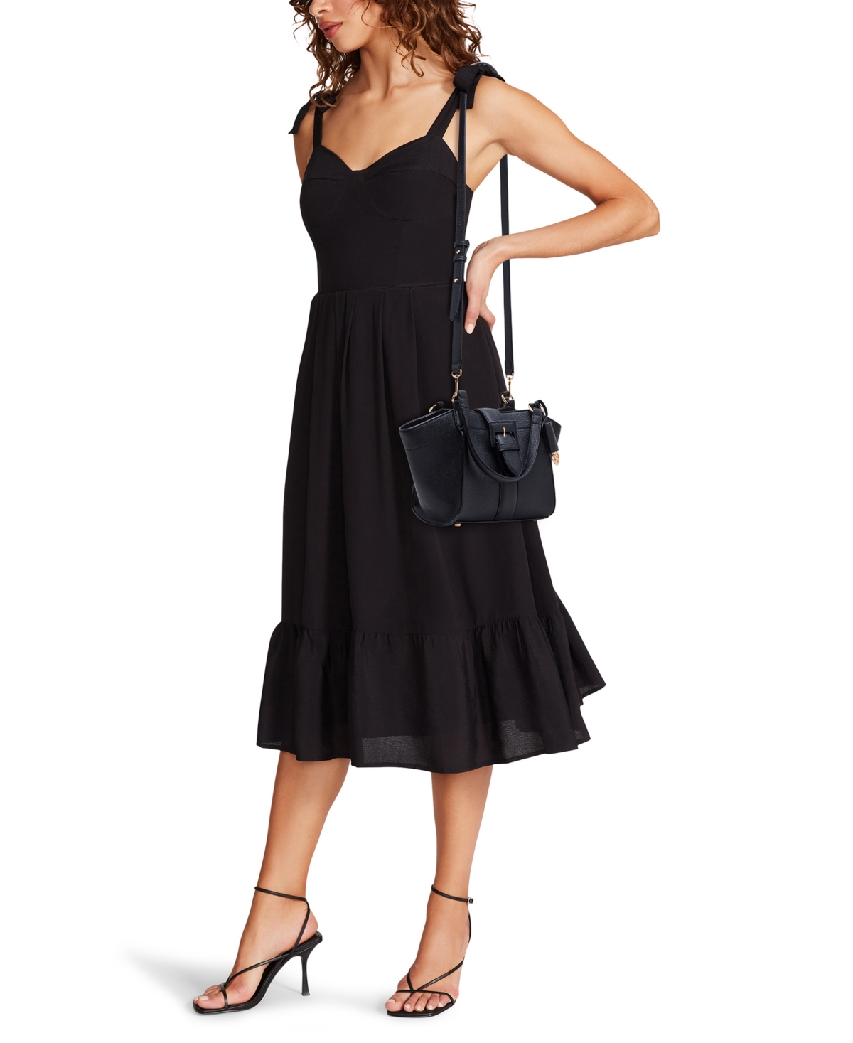 Anne Klein Convertible Strap Mini Tote Bag In Black