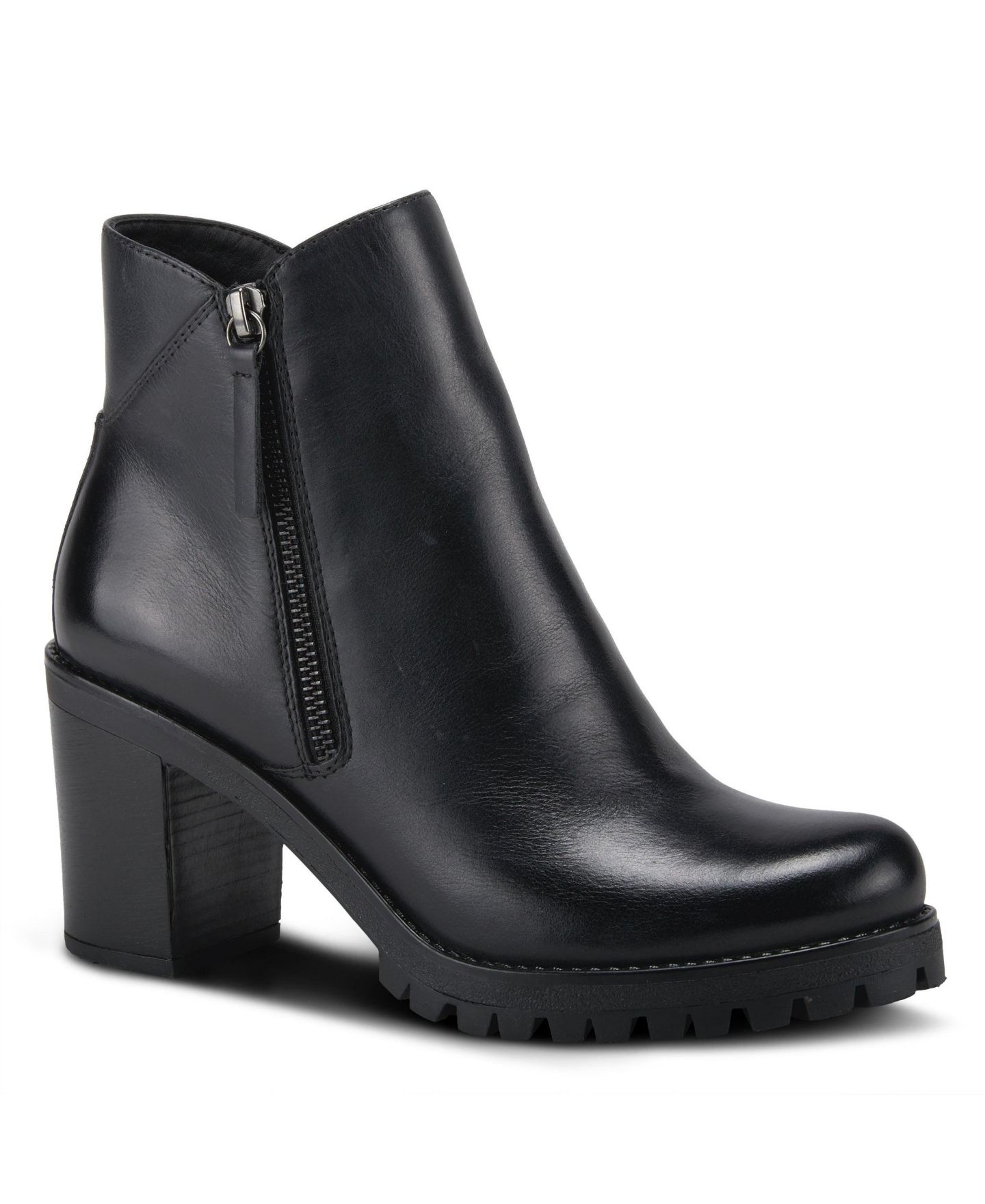 Женские ботинки Spring Step Dealey Booties with Leather Upper, цвет: Чёрный — фото 1