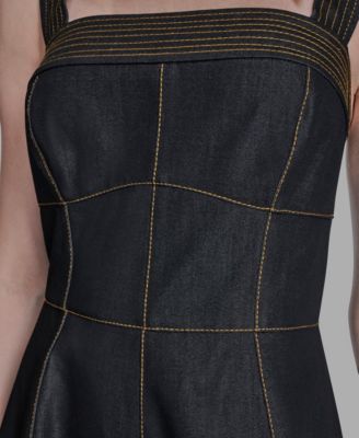 Women's Square Neck Denim Dress